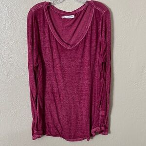 Maurice’s Women’s Plus Size Thin Long Sleeve Shirt 2X Maroon
